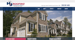 Desktop Screenshot of hj-roofing.com