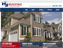 Tablet Screenshot of hj-roofing.com